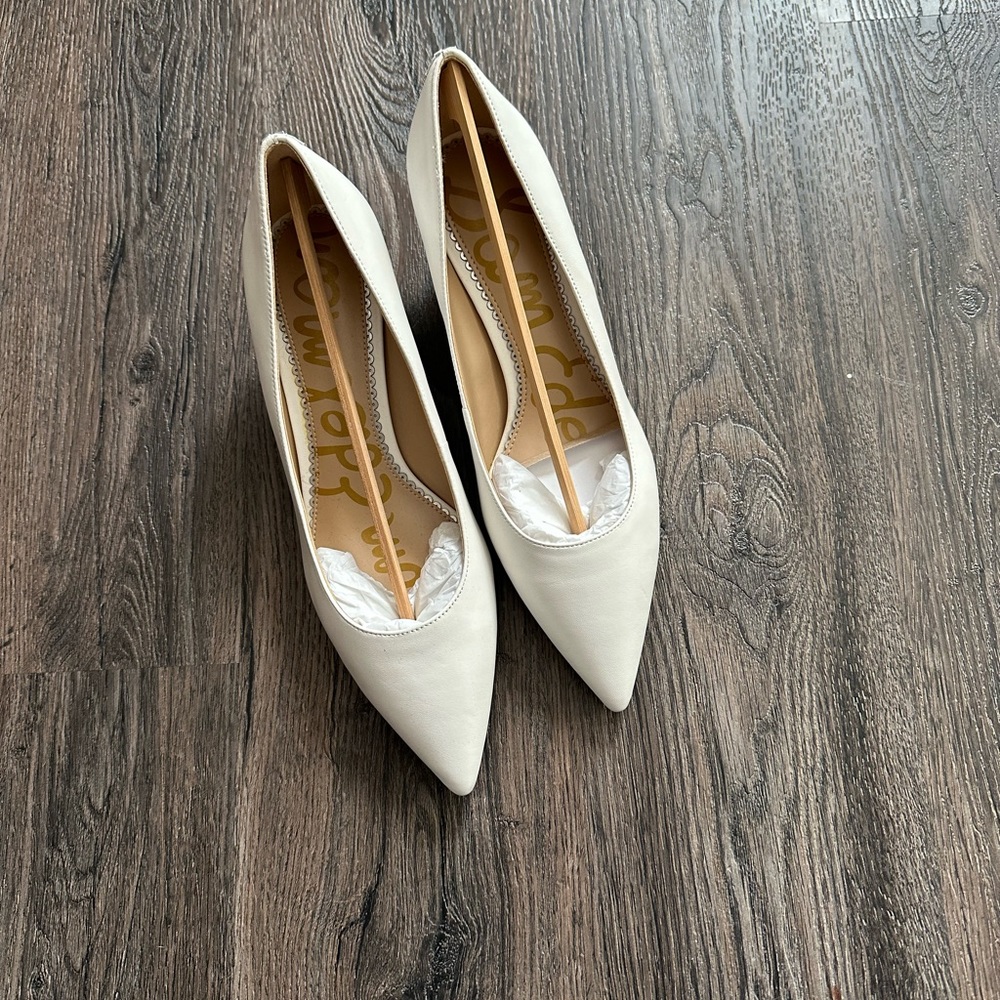 Sam Edelman White Heels